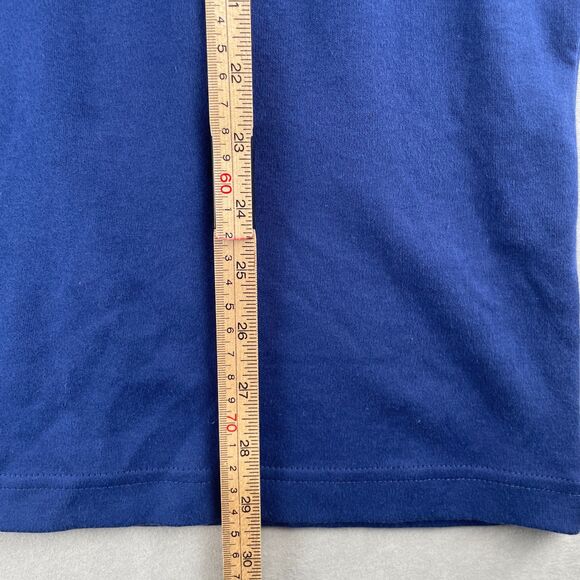 Original Penguin Munsingwear Turtleneck Shirt Men L Blue Long Sleeve Logo Preppy - Picture 6 of 8